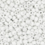 Glaskralen rocailles 3mm white