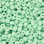 Glaskralen rocailles 3mm Neo mint Green