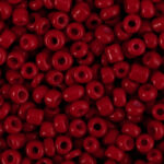 Glaskralen rocailles 3mm Port Red