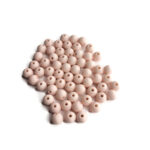 6mm Acryl kralen rose tan
