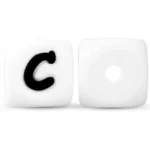 12mm Siliconen letterkraal C