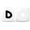 12mm Siliconen letterkraal D