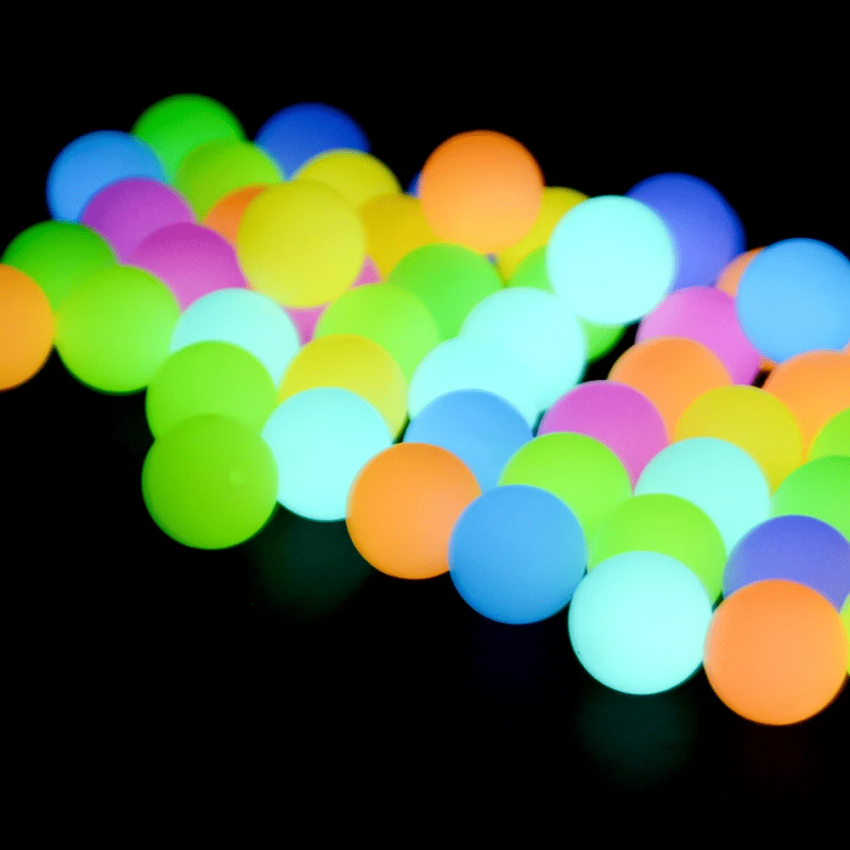 15mm Siliconen kralen Fuchsia Roze | Glow in the dark