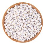 Acrylkralen letter L wit/goud