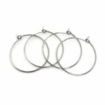 RVS oorringen 30mm