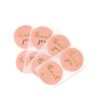 Sticker roze "Thank you" (25mm)