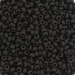 miyuki rocailles opaque matte black 401F