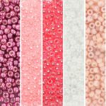 miyuki rocailles soft pink set 11/0