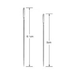 2 stuks RVS rijgnaalden