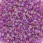 miyuki rocailles raspberry lined ab crystal 264 11/0