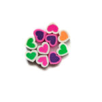 Polymeer kralen Hartjes multicolor 2