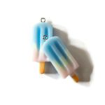 acryl bedel blauw roze ijsjes