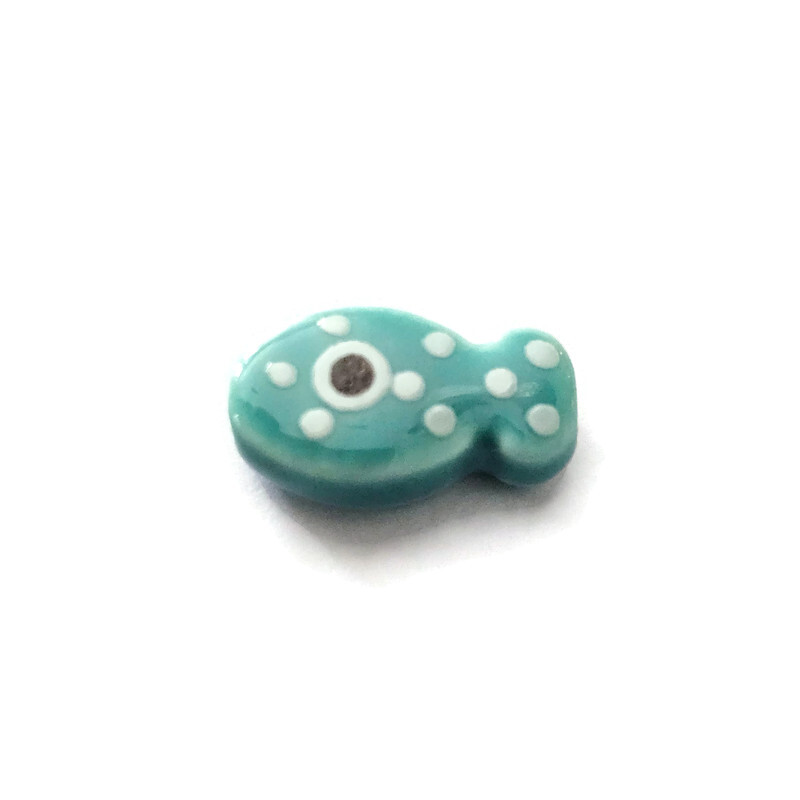 keramisch visje aqua Blauw