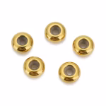 Goudkleurig RVS Bead stopper 10mm